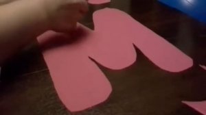 Шьём буквы М и Д.