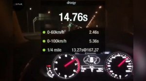 Audi A6 C7 3.0Tfsi Stage 1+ 430Hp - Accelerate 0-200km/h