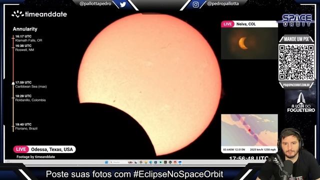 ECLIPSE SOLAR ANULAR AO VIVO! смотреть онлайн