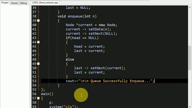 Queue Using Linked List Data Structure C++ | Data Structure Lectures