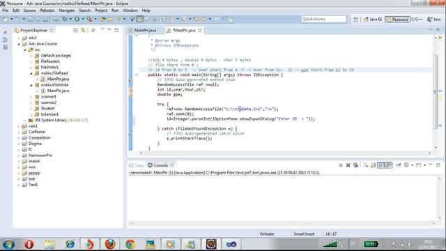 Random Access File - Read From File смотреть онлайн