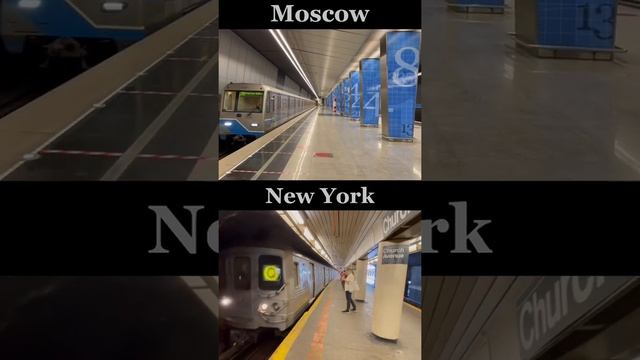 New York subway vs Moscow metro platforms ?