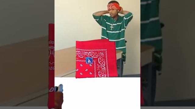Красная бандана пейсли 5 шт + наклейки