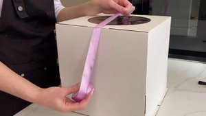 Упаковка торта, как перевязать коробку, как закрепить торт в коробке | How to pack a cake