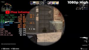 CS:GO on GTX 1660 SUPER + RYZEN 5 3600 | 1080P & 4K | All Settings