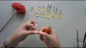 Гвоздика из фоамирана
