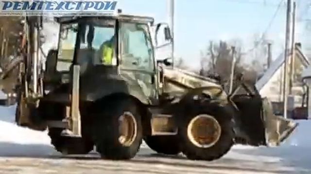 TEREX 970 на скользкой дороге смотреть онлайн