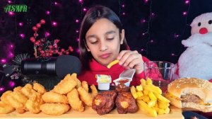 ASMR Итинг Фастфуд ? Burger King? Печенька и Тик Так