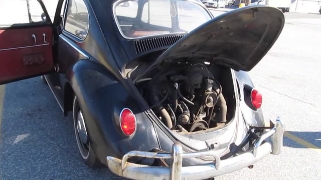 1966 All Original  VW Beetle Start Up смотреть онлайн