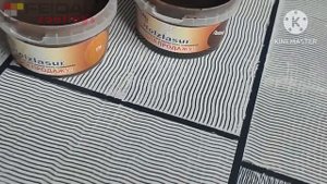 Делаем своими руками имитацию плитки с помощью декоративных красок! Все просто!