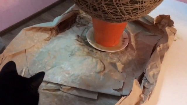 КОШКИН ДОМ # СДЕЛАЙ САМ # ДОМИК ИЗ ШПАГАТА