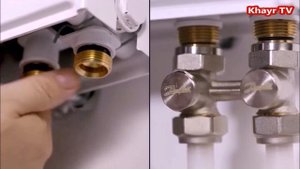 Монтаж гарнитуры для нижнего подключения