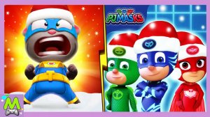 Говорящий Том Погоня Героев vs Герои в Масках.Отважные Герои на Суперуровнях.Кто Сильнее и Круче