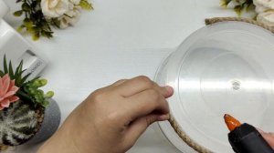 Потрясающая идея. Корзина из джута без вязания. Легкий способ.