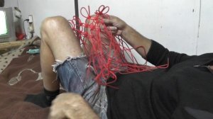 Макраме. Сетка для луз бильярдного стола часть 4