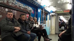 4k || ИМЕННОЙ ПОЕЗД РУСИЧ «С новым годом, Москва!»