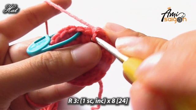 #371 | Chopper Amigurumi Easy Tutorial (3/4) | How To Crochet Amigurumi Character | @AmiSaigon