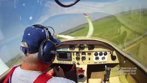 Первый полет АКМ 5 вид из кабины