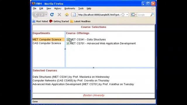 Advanced Web Application Development - Google Web Toolkit Java