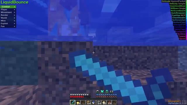 Minecraft hack LiquidBounce - v1.8.9 смотреть онлайн