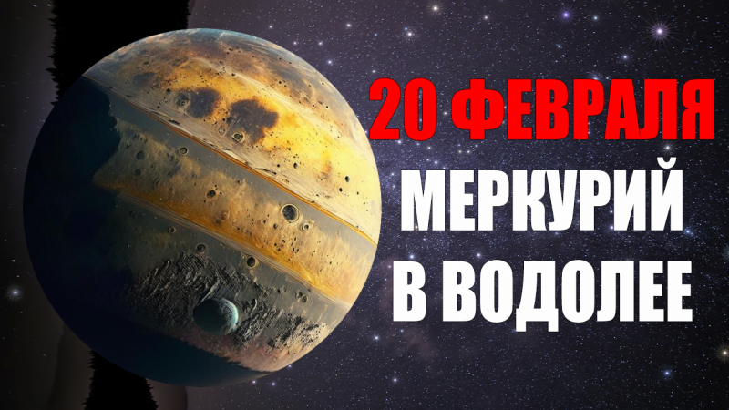 20 Февраля - Меркурий в Водолее