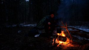 Ночевка в лесу. Одиночный поход с ночевкой в палатке. Страшные крики в лесу. Кто это ?