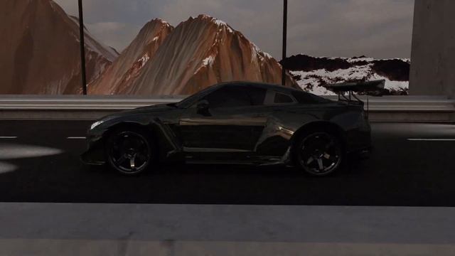 Nissan GTR моушен 3D анимация смотреть онлайн