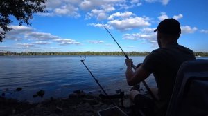 Рыбалка Фидер Киев, Новая Набережная. Ловля Фидером на Днепре.