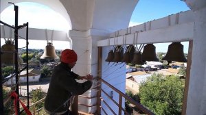 Трехдольный звон после Литургии в Троицком каф. соборе с. Енотаевка Астраханской обл.