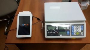 Смарт терминал Эвотор. Работа с электронными весами.