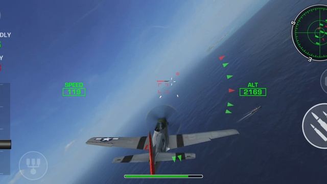 Wings of Steel Mission 7 Pacific Allies Campaign P-51 Mustang android game 4k aircraft fight смотреть онлайн
