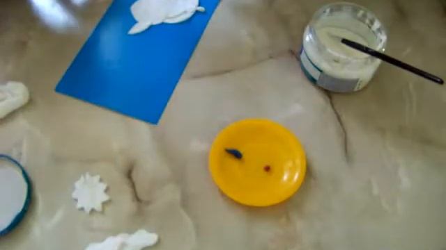 поделка из ватных дисков для детей своими руками Овечка(барашка) смотреть онлайн