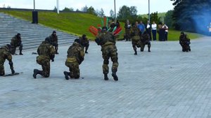 Показательные выступления белорусского спецназа. Часть 1 (Присяга на Кургане Славы))