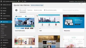 Video10 - Installer et personnaliser un Theme Wordpress