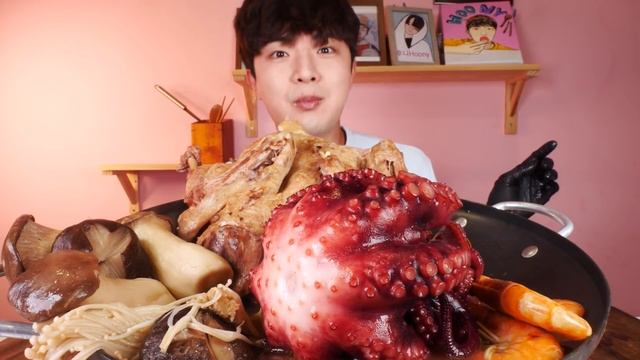 ENG SUB)Strong! Duck Seafood(Octopus,Crab)Mushroom Soup Eat Mukbang?Korean ASMR 후니 Hoony Eatingsoun смотреть онлайн