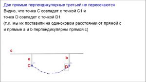 7 класс. Глава1 - Две прямые, перпендикулярные третьей, не пересекаются