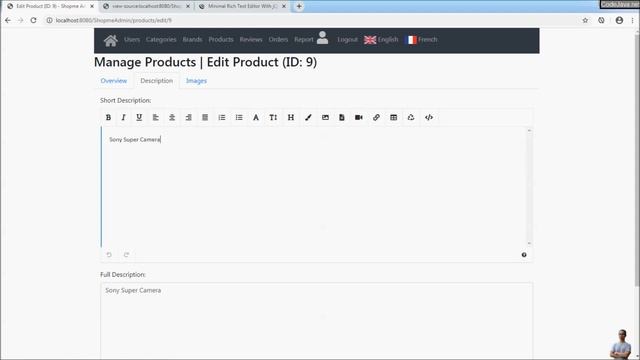 Rich Text Editor Example with Spring Boot and Thymeleaf