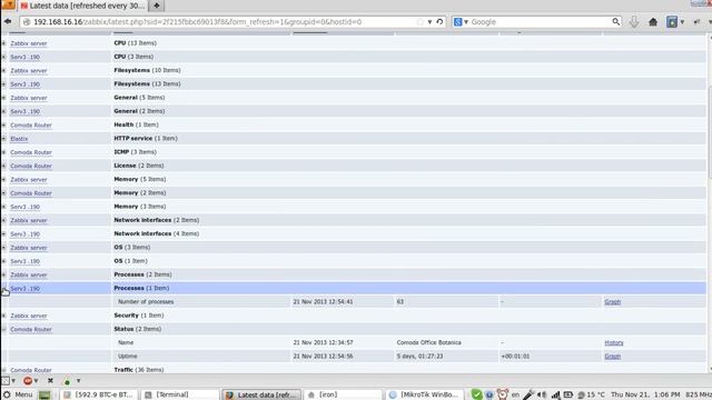 zabbix ping смотреть онлайн