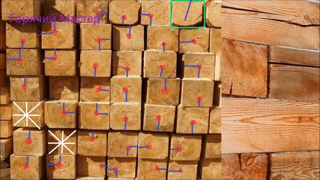 Брус трещины не будет почти / house of logs cracks in logs / house made of timber without cracks