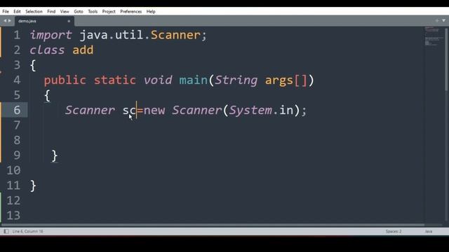 Add Two numbers with Scanner class in Java