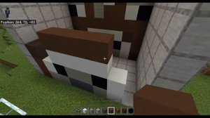 how to make cow head in mine craft