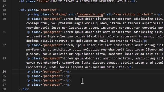 How To Create A Responsive Newspaper Style Web Page Layout Using HTML & CSS *2023* смотреть онлайн