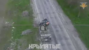 Уничтожение ЗРК "ОСА" ВСУ Ланцетом/Destruction of the ukrainian "OSA" SAM sistem