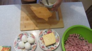 Салат с кукурузой. Простой и вкусный рецепт.