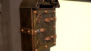 Красивый кованый почтовый ящик на забор ,почтовый ящик для частного дома металл