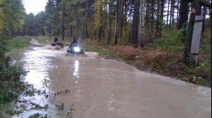 Стелс 500 gt и Стелс Динли 800 покатушки по лужам