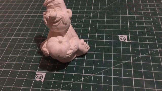 Казак с тыквой Гипсовая фигурка для декора 7,5 см БР-S01101-06 смотреть онлайн