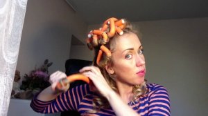 Как самостоятельно накрутиться на бигуди папильотки
