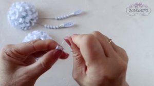 Пушистики из узких лент. Нарядные школьные бантики МК/DIY