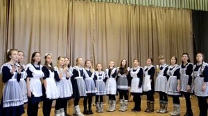 Учащиеся 11 класса: песня "Учитель наш нам говорил"